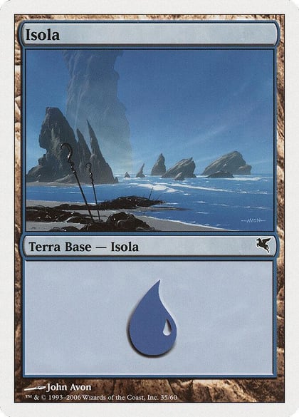Island (Italian) - "Isola" (H35), Magic Encyclopedia 2005 (Salvat/Hachette) H35