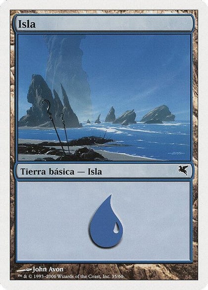 Island (Spanish) - "Isla" (H35), Magic Encyclopedia 2005 (Salvat/Hachette) H35