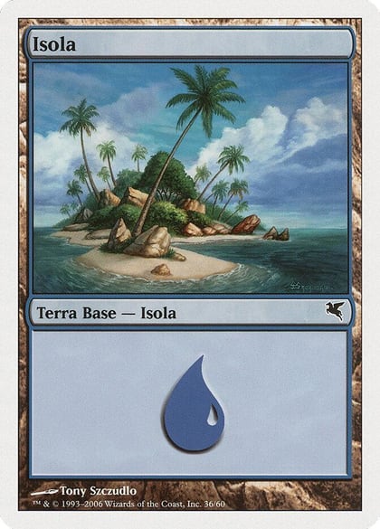 Island (Italian) - "Isola" (H36), Magic Encyclopedia 2005 (Salvat/Hachette) H36