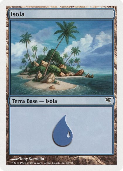 Island (Italian) - "Isola" (H48), Magic Encyclopedia 2005 (Salvat/Hachette) H48
