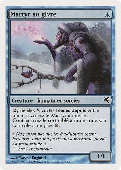 Martyr of Frost (French) - "Martyr au givre", Magic Encyclopedia 2005 (Salvat/Hachette) H5