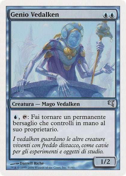 Vedalken Mastermind (Italian) - "Genio Vedalken", Magic Encyclopedia 2005 (Salvat/Hachette) H51