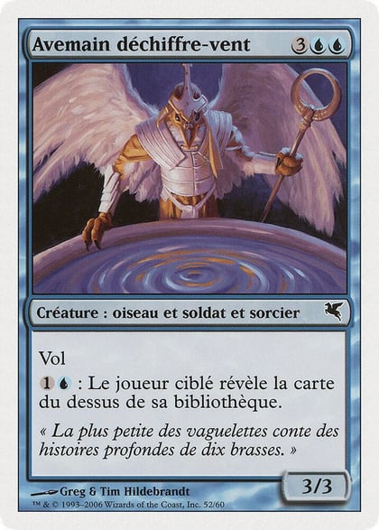 Aven Windreader (French) - "Avemain déchiffre-vent", Magic Encyclopedia 2005 (Salvat/Hachette) H52