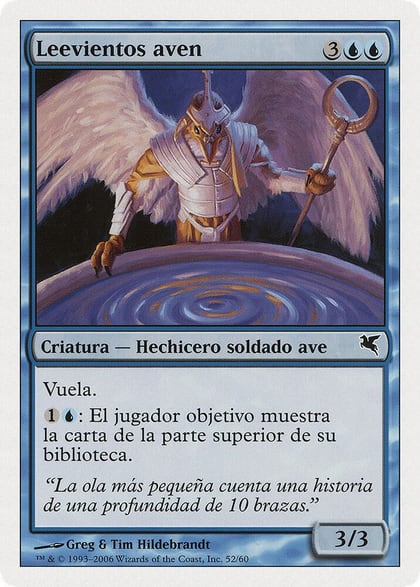 Aven Windreader (Spanish) - "Leevientos aven", Magic Encyclopedia 2005 (Salvat/Hachette) H52