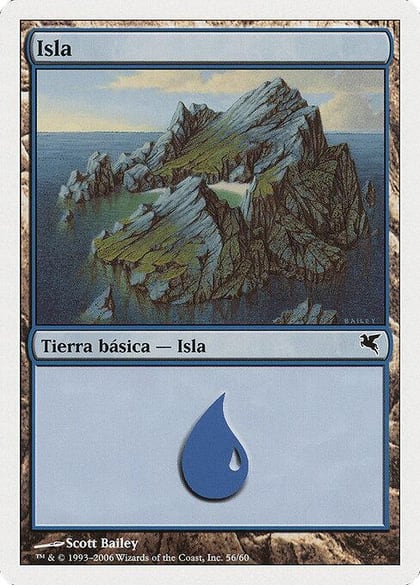 Island (Spanish) - "Isla" (H56), Magic Encyclopedia 2005 (Salvat/Hachette) H56