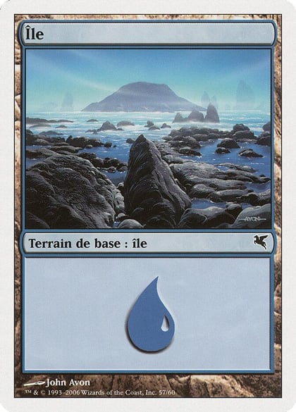 Island (French) - "Ile" (H57), Magic Encyclopedia 2005 (Salvat/Hachette) H57