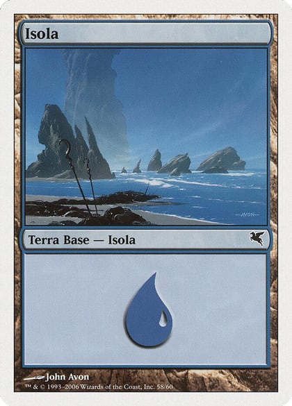 Island (Italian) - "Isola" (H58), Magic Encyclopedia 2005 (Salvat/Hachette) H58