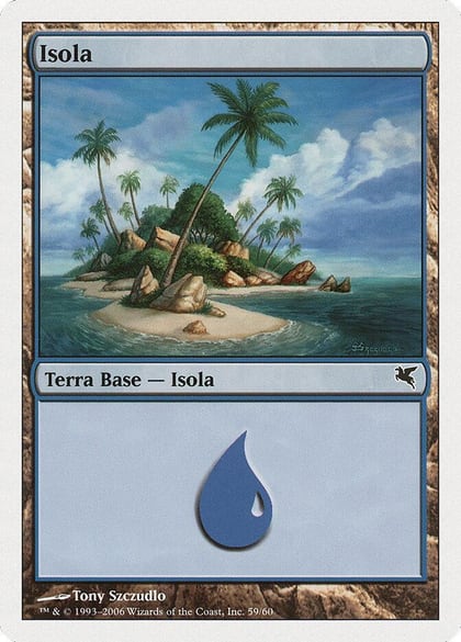 Island (Italian) - "Isola" (H59), Magic Encyclopedia 2005 (Salvat/Hachette) H59