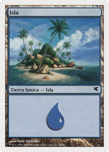 Island (Spanish) - "Isla" (H59), Magic Encyclopedia 2005 (Salvat/Hachette) H59