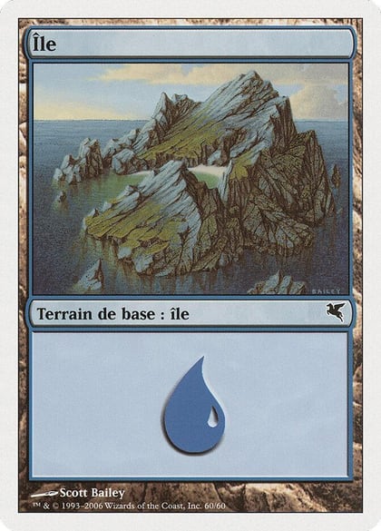 Island (French) - "Ile" (H60), Magic Encyclopedia 2005 (Salvat/Hachette) H60
