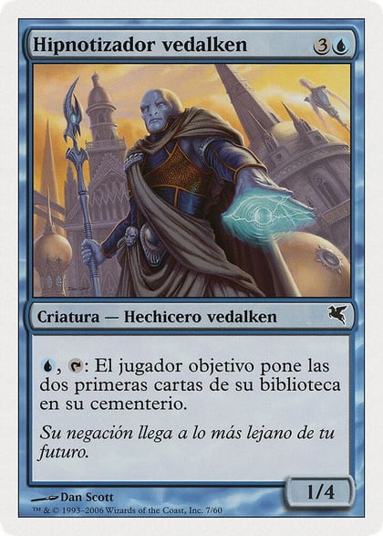 Vedalken Entrancer (Spanish) - "Hipnotizador vedalken", Magic Encyclopedia 2005 (Salvat/Hachette) H7