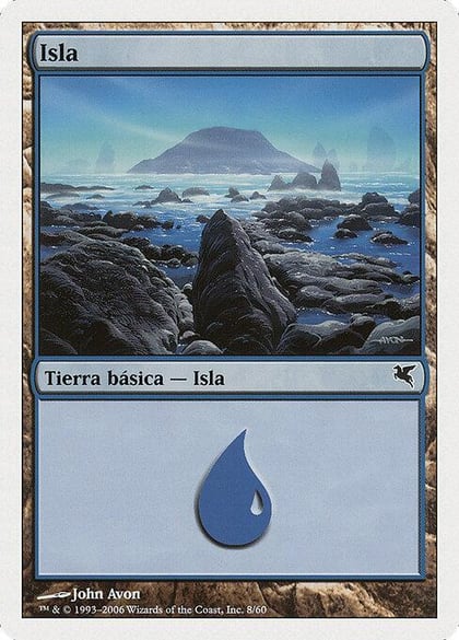 Island (Spanish) - "Isla" (H8), Magic Encyclopedia 2005 (Salvat/Hachette) H8