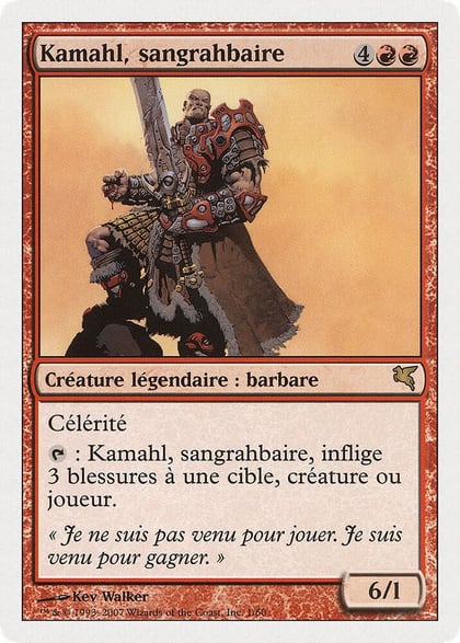 Kamahl, Pit Fighter (French) - "Kamahl, sangrahbaire", Magic Encyclopedia 2005 (Salvat/Hachette) I1