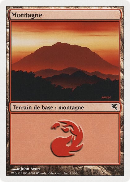 Mountain (French) - "Montagne" (I11), Magic Encyclopedia 2005 (Salvat/Hachette) I11