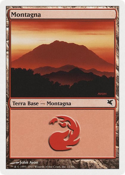 Mountain (Italian) - "Montagna" (I11), Magic Encyclopedia 2005 (Salvat/Hachette) I11
