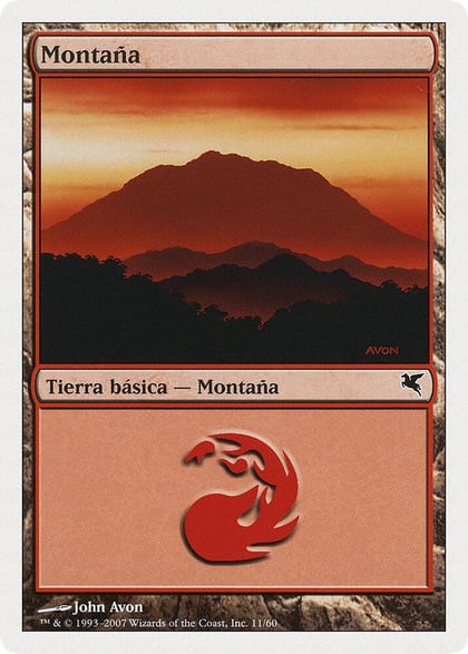 Mountain (Spanish) - "Montana" (I11), Magic Encyclopedia 2005 (Salvat/Hachette) I11