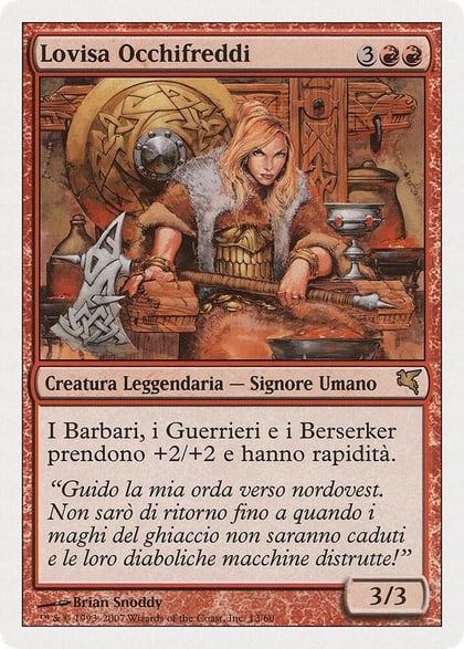 Lovisa Coldeyes (Italian) - "Lovisa Occhifreddi", Magic Encyclopedia 2005 (Salvat/Hachette) I13