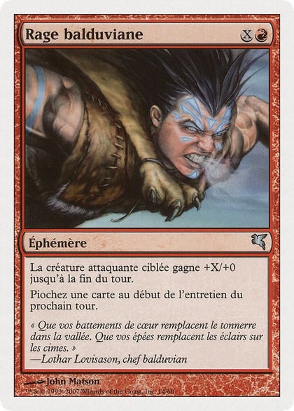 Balduvian Rage (French) - "Rage balduviane" (I14), Magic Encyclopedia 2005 (Salvat/Hachette) I14