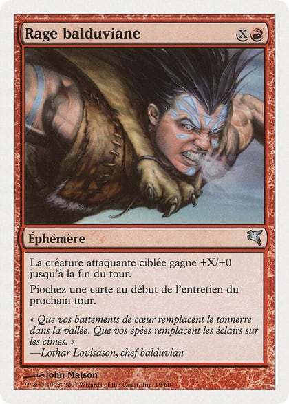 Balduvian Rage (French) - "Rage balduviane" (I15), Magic Encyclopedia 2005 (Salvat/Hachette) I15