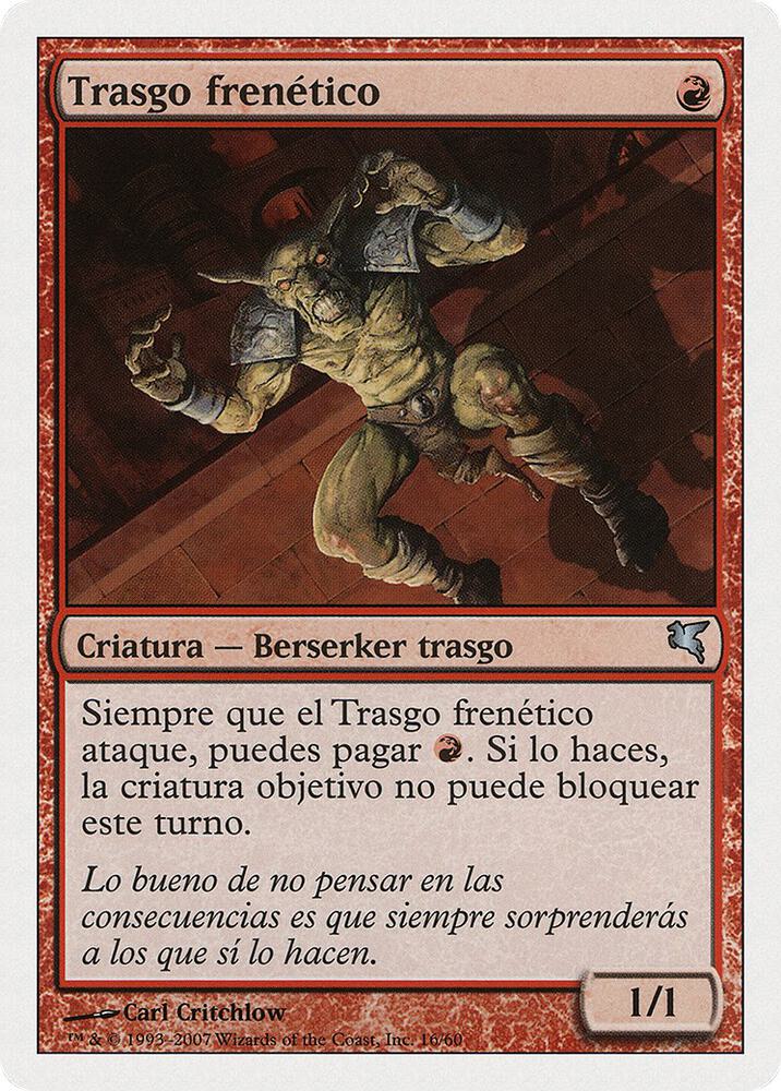Frenzied Goblin (Spanish) - "Trasgo frenetico", Magic Encyclopedia 2005 (Salvat/Hachette) I16
