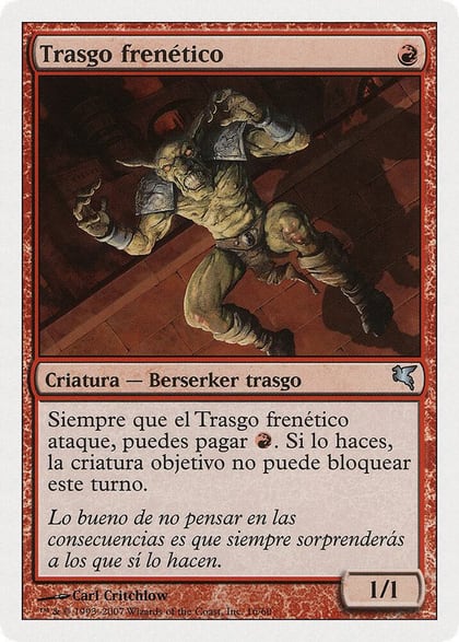 Frenzied Goblin (Spanish) - "Trasgo frenetico", Magic Encyclopedia 2005 (Salvat/Hachette) I16