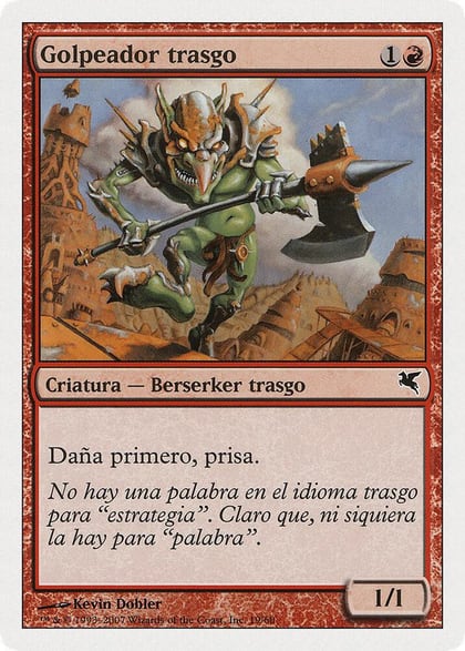 Goblin Striker (Spanish) - "Golpeador trasgo", Magic Encyclopedia 2005 (Salvat/Hachette) I19