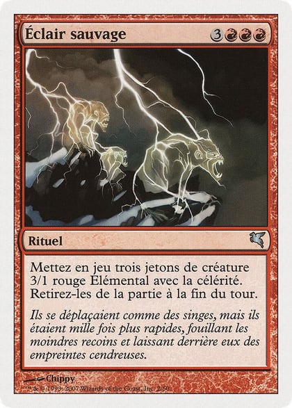 Feral Lightning (French) - "Eclair sauvage" (I2), Magic Encyclopedia 2005 (Salvat/Hachette) I2