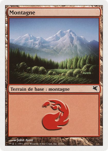 Mountain (French) - "Montagne" (I20), Magic Encyclopedia 2005 (Salvat/Hachette) I20