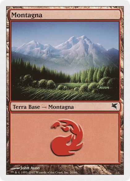 Mountain (Italian) - "Montagna" (I20), Magic Encyclopedia 2005 (Salvat/Hachette) I20