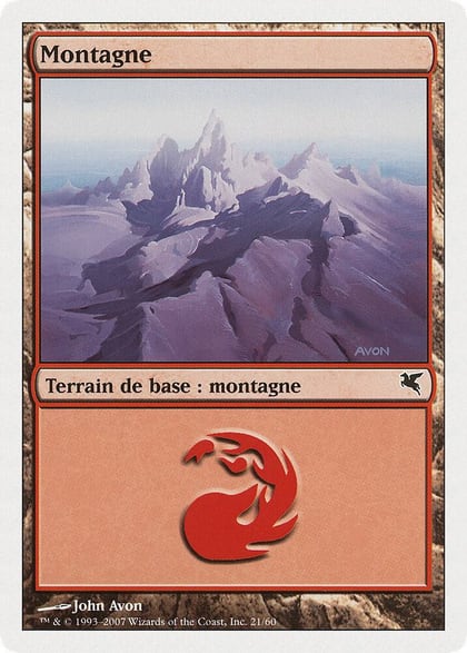 Mountain (French) - "Montagne" (I21), Magic Encyclopedia 2005 (Salvat/Hachette) I21