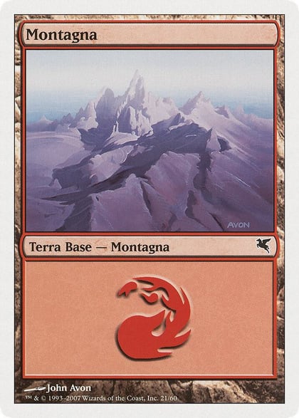 Mountain (Italian) - "Montagna" (I21), Magic Encyclopedia 2005 (Salvat/Hachette) I21