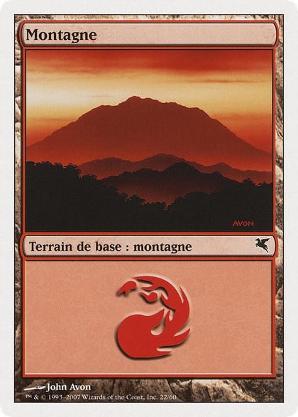 Mountain (French) - "Montagne" (I22), Magic Encyclopedia 2005 (Salvat/Hachette) I22