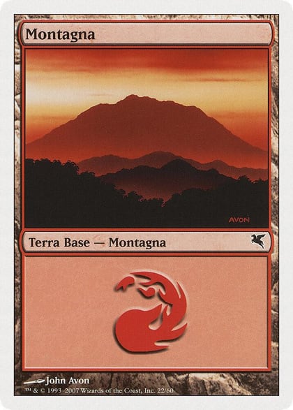 Mountain (Italian) - "Montagna" (I22), Magic Encyclopedia 2005 (Salvat/Hachette) I22