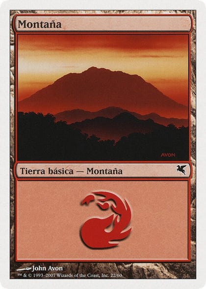 Mountain (Spanish) - "Montana" (I22), Magic Encyclopedia 2005 (Salvat/Hachette) I22