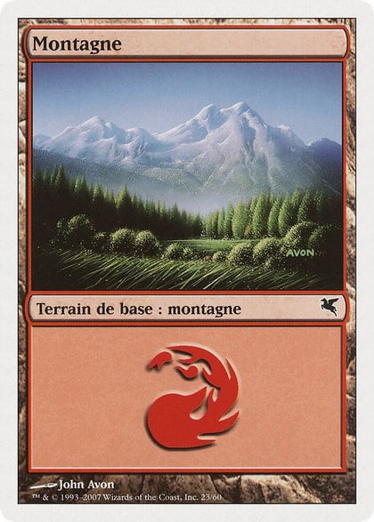 Mountain (French) - "Montagne" (I23), Magic Encyclopedia 2005 (Salvat/Hachette) I23
