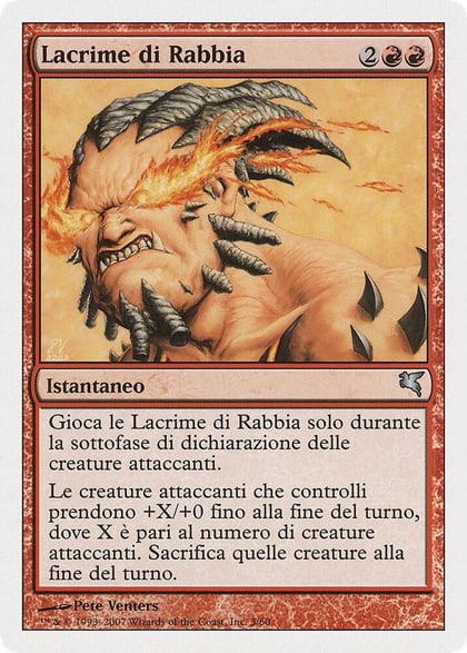 Tears of Rage (Italian) - "Lacrime di Rabbia", Magic Encyclopedia 2005 (Salvat/Hachette) I3