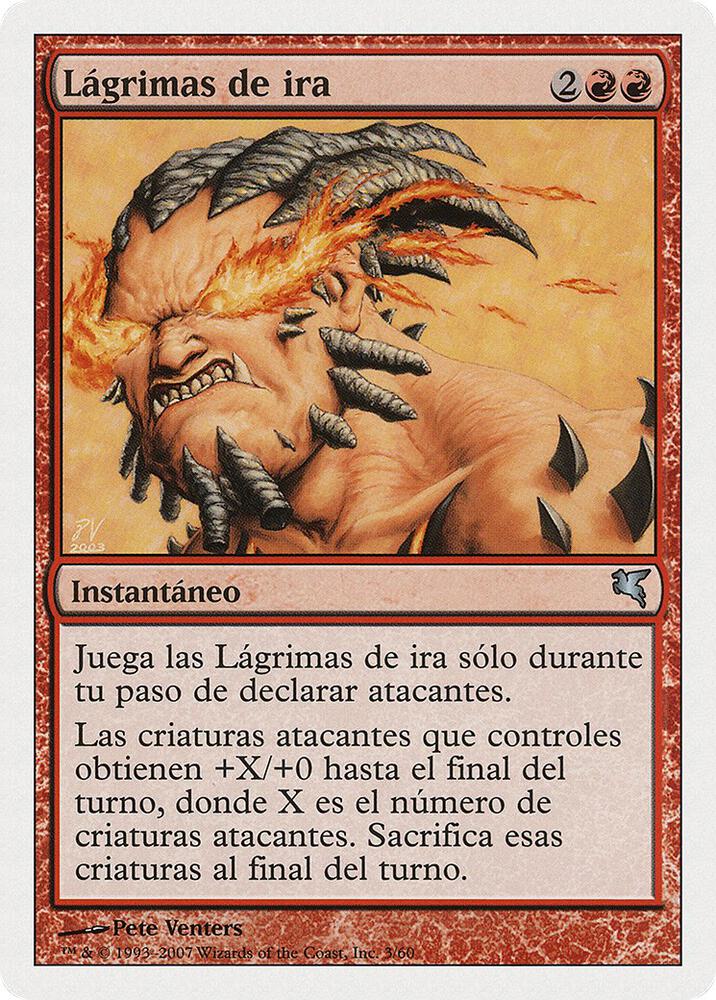 Tears of Rage (Spanish) - "Lagrimas de ira", Magic Encyclopedia 2005 (Salvat/Hachette) I3