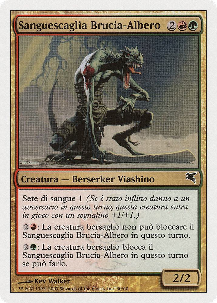 Burning-Tree Bloodscale (Italian) - "Sanguescaglia Brucia-Albero", Magic Encyclopedia 2005 (Salvat/Hachette) I30
