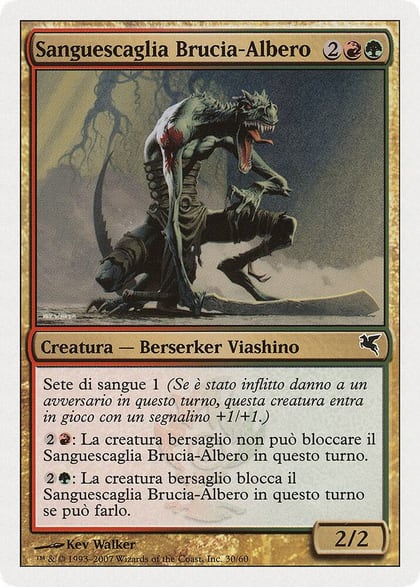 Burning-Tree Bloodscale (Italian) - "Sanguescaglia Brucia-Albero", Magic Encyclopedia 2005 (Salvat/Hachette) I30