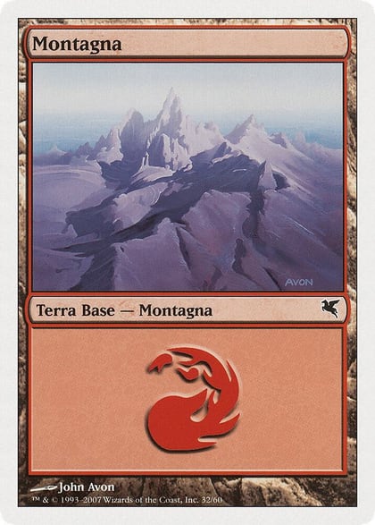 Mountain (Italian) - "Montagna" (I32), Magic Encyclopedia 2005 (Salvat/Hachette) I32