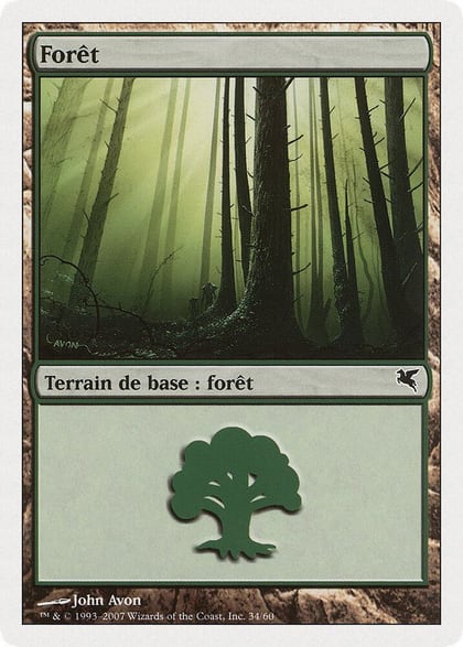 Forest (French) - "Foret" (I34), Magic Encyclopedia 2005 (Salvat/Hachette) I34
