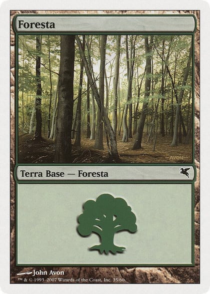 Forest (Italian) - "Foresta" (I35), Magic Encyclopedia 2005 (Salvat/Hachette) I35