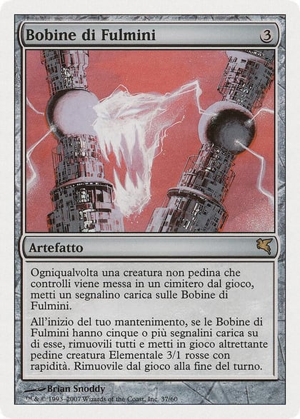 Lightning Coils (Italian) - "Bobine di Fulmini", Magic Encyclopedia 2005 (Salvat/Hachette) I37