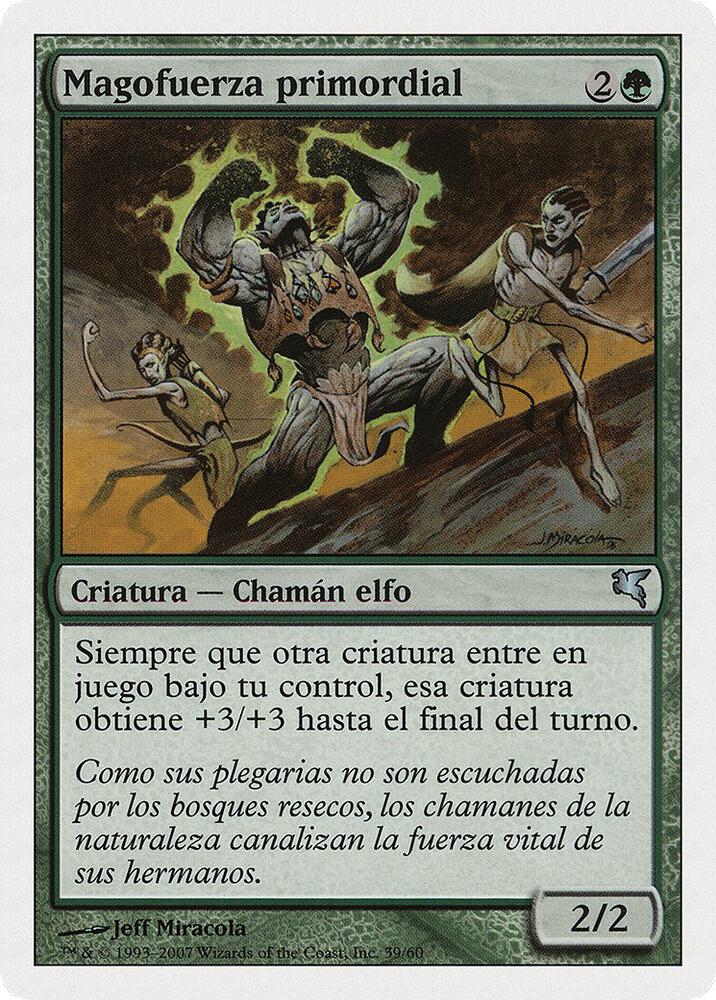 Primal Forcemage (Spanish) - "Magofuerza primordial", Magic Encyclopedia 2005 (Salvat/Hachette) I39