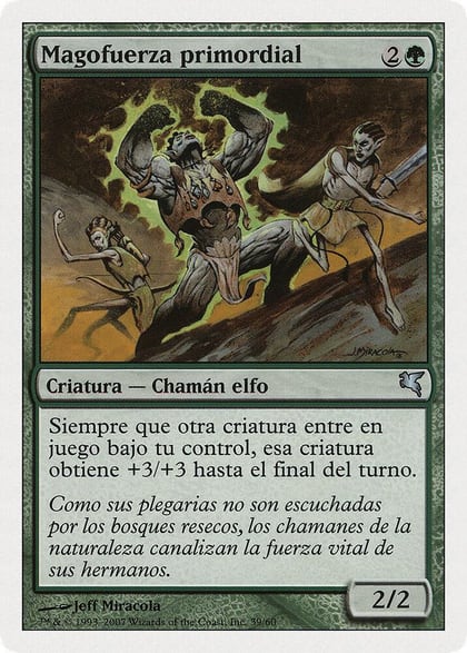 Primal Forcemage (Spanish) - "Magofuerza primordial", Magic Encyclopedia 2005 (Salvat/Hachette) I39