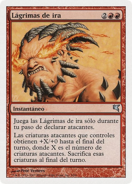 Tears of Rage (Spanish) - "Lagrimas de ira", Magic Encyclopedia 2005 (Salvat/Hachette) I3