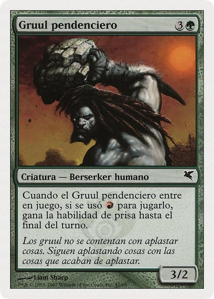 Gruul Scrapper (Spanish) - "Gruul pendenciero", Magic Encyclopedia 2005 (Salvat/Hachette) I42