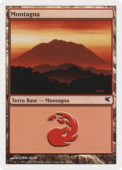 Mountain (Italian) - "Montagna" (I44), Magic Encyclopedia 2005 (Salvat/Hachette) I44