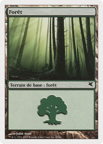 Forest (French) - "Foret" (I47), Magic Encyclopedia 2005 (Salvat/Hachette) I47