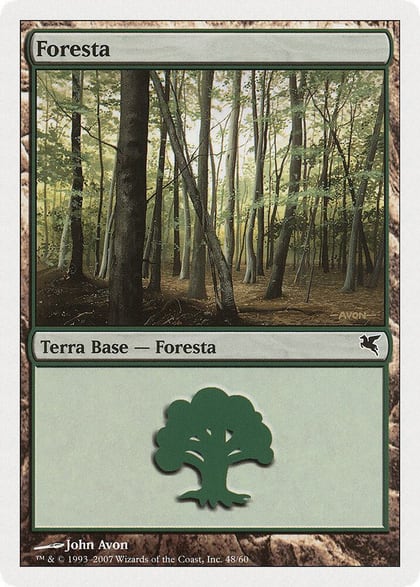 Forest (Italian) - "Foresta" (I48), Magic Encyclopedia 2005 (Salvat/Hachette) I48